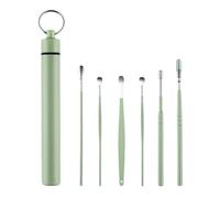 Cure Oreille Nettoyeur d'oreilles, cure-oreilles, outil d'élimination du cérumen, cuillère de nettoyage des oreilles, dissolvant de cérumen(Green)