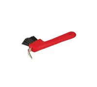 Cure-pied pour cheval à poils en nylon Roma Deluxe Rouge TU