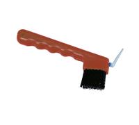 Cure-pied pour cheval avec brosse Covalliero Rouge TU
