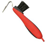 Cure-pied pour cheval avec brosse York Rouge TU