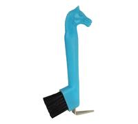 Cure-pied pour cheval avec tête de cheval York Bleu TU