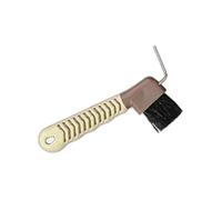 Cure-pied pour cheval gamme bicolore T de T Marron 17,5 x 8 cm