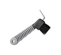Cure-pied pour cheval gamme bicolore T de T Noir 17,5 x 8 cm