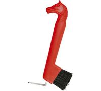 Cure-pied brosse tete cheval - rouge