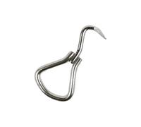 Cure-pied pour cheval pliant Hippotonic Argenté TU