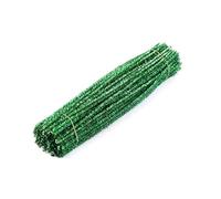 Cure Pipe Bâtons de Chenille en peluche à paillettes for enfants, bricolage créatif, tige, nettoyeur tuyaux, artisanat, jouet éducatif, accessoire(Glitter Green,30cmX0.6cm 100pcs)