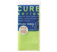 Cure Series Japanese Exfoliating Bath Towel from OHE - Hard Weave - Green, 110cm