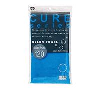 Cure Series Japanese Exfoliating Bath Towel From OHE - Super Hard Weave - Blue, 120cm -Value Set of 2 by cure