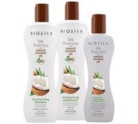 Cure Shampooing + Conditionneur + Cure Soyeuse Silk Therapy Coconut Oil Biosilk