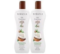 Cure Shampooing + Conditionneur Silk Therapy Coconut Oil Biosilk