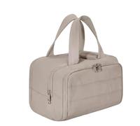 Cureaway Travel Cosmetic Bag, Cureaway, Large Capacity Wide-Open Travel Cosmetic Bag, 4-in-1 Waterproof Multi-Functional Toiletry for Women (Khaki)