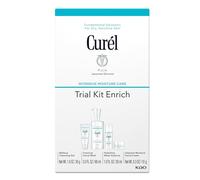 Curel Kit d'échantillon japonais de soin de la peau avec enrichissant, 2 semaines de routine de soin pour peaux sèches et sensibles, soin de la peau en céramique, double routine hydratante et