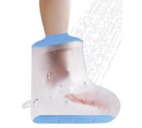CureSquad Housse de douche en fonte avec fond antidérapant, housse en fonte pour pieds, couvre-pied imperméable pour la douche après une chirurgie, doux et confortable pour la douche, protecteur de