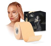 CureTape Beauty | Kinesio tape | Bande anti-rides pour le visage | Face Lift Tape pour tonifier, raffermir et raffermir la peau | Bande de kinésiologie pour visage et peau sensible | Doux sur la peau