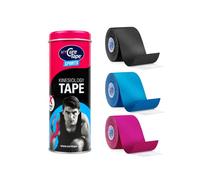 CureTape, Lot de 3 Rouleaux de Bande de Kinésiologie 5x2,5m | 3 rouleaux de bande de kinésiologie CureTape extra forte, imperméable, pour mobilité et performance.