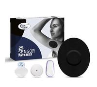 CureTape Patches - Pansements de fixation pour capteurs Freestyle Libre, Dexcom et Medtronic Guardian - Certificat TÜV - 20 pièces (noir)