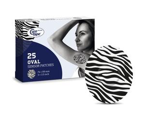 CureTape Sensor Patches Art pansements protecteurs coloration Zebra 25 pcs
