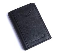 Curewe Kerien Portefeuille à trois volets en cuir protégé RFID pour homme | Portefeuille en cuir véritable avec blocage RFID | Portefeuille pour homme fait à la main avec 5 emplacements pour cartes et