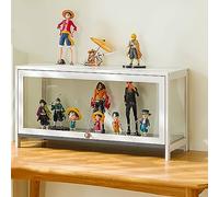 Curio Vitrine avec portes en acrylique, vitrine sur pied pour salon et chambre à coucher, idéale pour les figurines et les objets de collection