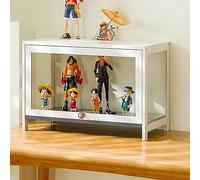 Curio Vitrine avec portes en acrylique, vitrine sur pied pour salon et chambre à coucher, idéale pour les figurines et les objets de collection