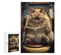 Curious Cat Reading Book Puzzle 1000 Pièces Educa Jouet en Bois Cadeau Unique Décoration Intérieure Jeu Éducatif Challenge Toy Adultes Et Enfants À Partir De 14 Ans 1000 PCS