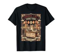 Curious Cat's Noodle Stand Night Market Cat Ramen T-Shirt