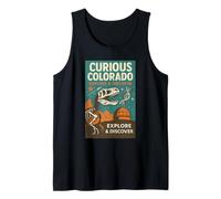 Curious Colorado Chemise Dino Fossil Science Espace Découvrir Débardeur