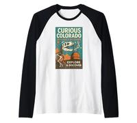 Curious Colorado Chemise Dino Fossil Science Espace Découvrir Manche Raglan