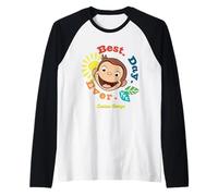 Curious George Best Day Ever Smile Manche Raglan