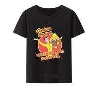 Curious-George-Friends-T-Shirt-White-Rockabilia-Clothing-Tops-Popular-Breathable-Comics