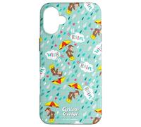 Curious George Hello Rain All Over Print Coque pour iPhone 16 Plus