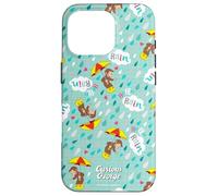 Curious George Hello Rain All Over Print Coque pour iPhone 16 Pro