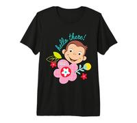 Curious George Hello There Spring Bloom T-Shirt Haut de Gamme