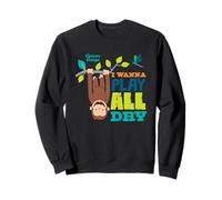 Curious George I Wanna Play All Day Sweatshirt