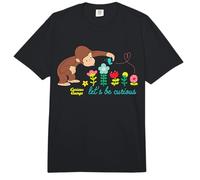 Curious George Lets Be Curious Spring Flowers Comfort Colors Adult Heavyweight T-Shirt
