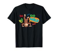 Curious George Lets Go Wild Upside Down T-Shirt