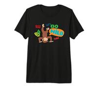 Curious George Lets Go Wild Upside Down T-Shirt Haut de Gamme