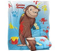 Curious George Paint Plaid Ultra Doux au Toucher Soyeux - 152 x 127 cm