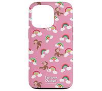 Curious George Rainbow Spring All Over Print Coque pour iPhone 13 Pro