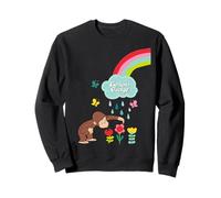 Curious George Rainbows and Flowers Spring Fun Sweatshirt