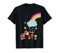 Curious George Rainbows and Flowers Spring Fun T-Shirt
