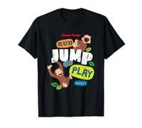 Curious George Run Jump Play Repeat T-Shirt