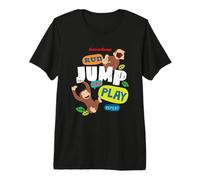Curious George Run Jump Play Repeat T-Shirt Haut de Gamme