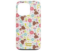 Curious George Spring Floral All Over Print Coque pour iPhone 13 Pro