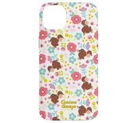Curious George Spring Floral All Over Print Coque pour iPhone 14 Plus