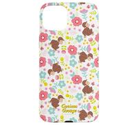 Curious George Spring Floral All Over Print Coque pour iPhone 15 Plus
