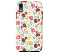 Curious George Spring Floral All Over Print Coque pour iPhone XR
