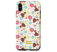 Curious George Spring Floral All Over Print Coque pour iPhone XS Max