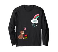 Curious George Spring Happy Raincloud Manche Longue