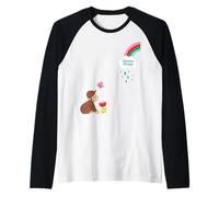 Curious George Spring Happy Raincloud Manche Raglan